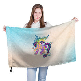 Флаг 3D с принтом My Little Pony в Кировске, 100% полиэстер | плотность ткани — 95 г/м2, размер — 67 х 109 см. Принт наносится с одной стороны | комедия | маленький | мой | музыка | мультфильм | мюзикл | пони | приключения | сказка | фэнтези