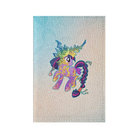 Обложка для паспорта матовая кожа с принтом My Little Pony в Кировске, натуральная матовая кожа | размер 19,3 х 13,7 см; прозрачные пластиковые крепления | комедия | маленький | мой | музыка | мультфильм | мюзикл | пони | приключения | сказка | фэнтези