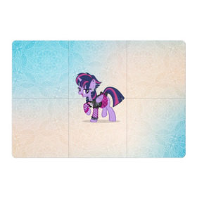 Магнитный плакат 3Х2 с принтом My Little Pony в Кировске, Полимерный материал с магнитным слоем | 6 деталей размером 9*9 см | мой маленький пони | мультфильм