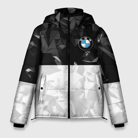 Мужская зимняя куртка 3D с принтом BMW BLACK COLLECTION в Кировске, верх — 100% полиэстер; подкладка — 100% полиэстер; утеплитель — 100% полиэстер | длина ниже бедра, свободный силуэт Оверсайз. Есть воротник-стойка, отстегивающийся капюшон и ветрозащитная планка. 

Боковые карманы с листочкой на кнопках и внутренний карман на молнии. | Тематика изображения на принте: auto | bmw | motorsport | авто | автомобиль | автомобильные | бмв | бренд | марка | машины | моторспорт | спорт