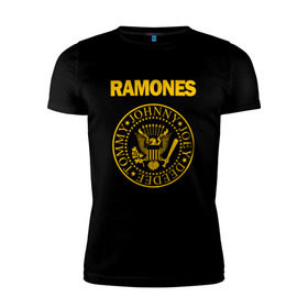 Мужская футболка премиум с принтом Ramones в Кировске, 92% хлопок, 8% лайкра | приталенный силуэт, круглый вырез ворота, длина до линии бедра, короткий рукав | punk | punkrock | панк