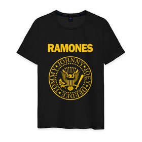 Мужская футболка хлопок с принтом Ramones в Кировске, 100% хлопок | прямой крой, круглый вырез горловины, длина до линии бедер, слегка спущенное плечо. | punk | punkrock | панк