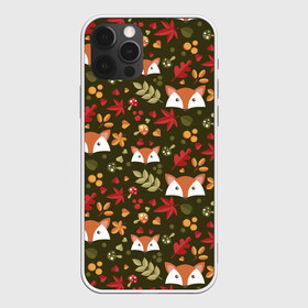 Чехол для iPhone 12 Pro Max с принтом Лисоньки в лесу в Кировске, Силикон |  | лиса | лисичка | лисоньки | лисы | паттерн