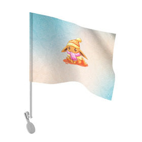 Флаг для автомобиля с принтом Покемон Иви в Кировске, 100% полиэстер | Размер: 30*21 см | pokemon | комедия | музыка | мультфильм | мюзикл | покемон | приключения | сказка | фэнтези