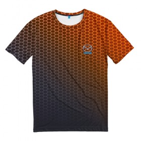 Мужская футболка 3D с принтом MAZDA carbon uniform 2018 в Кировске, 100% полиэфир | прямой крой, круглый вырез горловины, длина до линии бедер | Тематика изображения на принте: 