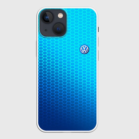 Чехол для iPhone 13 mini с принтом VOLKSWAGEN carbon uniform 2018 в Кировске,  |  | auto | automobile | car | machine | motor | motor car | sport car | volkswagen | автомашина | бренд | легковой автомобиль | марка | спортивный автомобиль | тачка