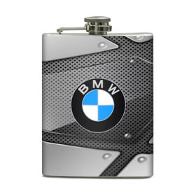 Фляга с принтом BMW metalic 2018 в Кировске, металлический корпус | емкость 0,22 л, размер 125 х 94 мм. Виниловая наклейка запечатывается полностью | 