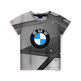 Детская футболка 3D с принтом BMW metalic 2018 в Кировске, 100% гипоаллергенный полиэфир | прямой крой, круглый вырез горловины, длина до линии бедер, чуть спущенное плечо, ткань немного тянется | Тематика изображения на принте: 