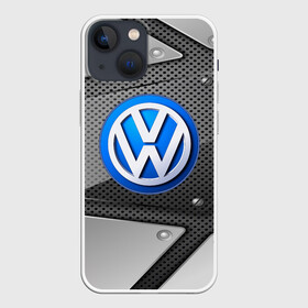 Чехол для iPhone 13 mini с принтом Volkswagen metalic 2018 в Кировске,  |  | auto | automobile | car | carbon | machine | motor | motor car | sport car | volkswagen | автомашина | бренд | легковой автомобиль | марка | спортивный автомобиль | тачка