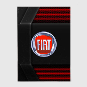 Постер с принтом FIAT auto sport в Кировске, 100% бумага
 | бумага, плотность 150 мг. Матовая, но за счет высокого коэффициента гладкости имеет небольшой блеск и дает на свету блики, но в отличии от глянцевой бумаги не покрыта лаком | auto | automobile | car | carbon | fiat | machine | motor | motor car | sport car | автомашина | бренд | легковой автомобиль | марка | спортивный автомобиль | тачка | фиат