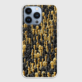 Чехол для iPhone 13 Pro с принтом Шахматы в Кировске,  |  | игра | настолка | настольная | паттерн | пешка | толпа | ферзь | фигуры