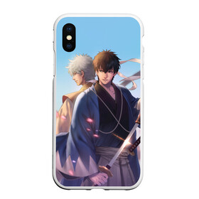 Чехол для iPhone XS Max матовый с принтом Gintama в Кировске, Силикон | Область печати: задняя сторона чехла, без боковых панелей | Тематика изображения на принте: anime | gintama | kagura | sakata gintoki | аниме | гинтама