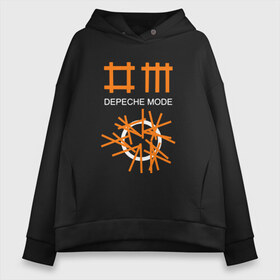 Женское худи Oversize хлопок с принтом Depeche Mode в Кировске, френч-терри — 70% хлопок, 30% полиэстер. Мягкий теплый начес внутри —100% хлопок | боковые карманы, эластичные манжеты и нижняя кромка, капюшон на магнитной кнопке | depeche mode | вестник моды | депеш мод | депешмод | дэйв гаан | мартин гор | энди флетчер