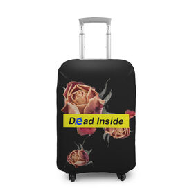 Чехол для чемодана 3D с принтом DeadInside v0.2 в Кировске, 86% полиэфир, 14% спандекс | двустороннее нанесение принта, прорези для ручек и колес | 