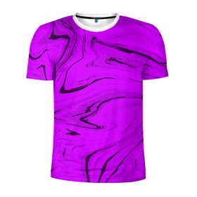 Мужская футболка 3D спортивная с принтом Абстрактные разводы в Кировске, 100% полиэстер с улучшенными характеристиками | приталенный силуэт, круглая горловина, широкие плечи, сужается к линии бедра | 