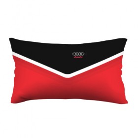 Подушка 3D антистресс с принтом Audi Black & Red в Кировске, наволочка — 100% полиэстер, наполнитель — вспененный полистирол | состоит из подушки и наволочки на молнии | audi | ауди | кольца | красный | машина | черный