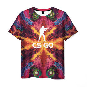 Мужская футболка 3D с принтом CS GO hyper beast в Кировске, 100% полиэфир | прямой крой, круглый вырез горловины, длина до линии бедер | hyper beast | кс го | скоростной зверь