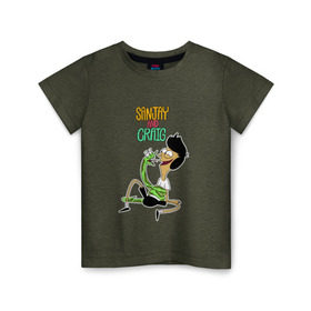 Детская футболка хлопок с принтом Санджей и Крейг в Кировске, 100% хлопок | круглый вырез горловины, полуприлегающий силуэт, длина до линии бедер | sanjay and craig | крейг | мультфильм | санджей
