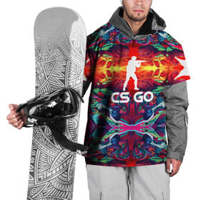 Накидка на куртку 3D с принтом Скоростной зверь CS GO в Кировске, 100% полиэстер |  | hyper beast | кс го | скоростной зверь