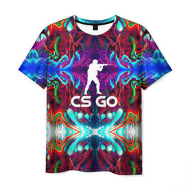 Мужская футболка 3D с принтом CS GO HYPER BEAST в Кировске, 100% полиэфир | прямой крой, круглый вырез горловины, длина до линии бедер | hyper beast | кс го | скоростной зверь