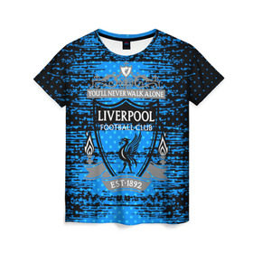 Женская футболка 3D с принтом Liverpool sport uniform в Кировске, 100% полиэфир ( синтетическое хлопкоподобное полотно) | прямой крой, круглый вырез горловины, длина до линии бедер | football | soccer | ливерпуль