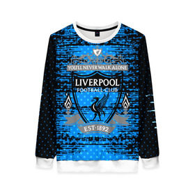 Женский свитшот 3D с принтом Liverpool sport uniform в Кировске, 100% полиэстер с мягким внутренним слоем | круглый вырез горловины, мягкая резинка на манжетах и поясе, свободная посадка по фигуре | football | soccer | ливерпуль