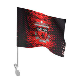 Флаг для автомобиля с принтом Liverpool sport uniform в Кировске, 100% полиэстер | Размер: 30*21 см | football | soccer | ливерпуль