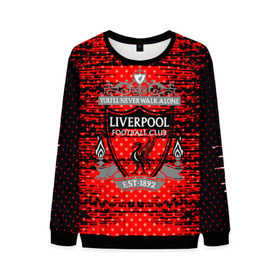 Мужской свитшот 3D с принтом Liverpool sport uniform в Кировске, 100% полиэстер с мягким внутренним слоем | круглый вырез горловины, мягкая резинка на манжетах и поясе, свободная посадка по фигуре | football | soccer | ливерпуль