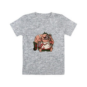 Детская футболка хлопок с принтом Pudge в Кировске, 100% хлопок | круглый вырез горловины, полуприлегающий силуэт, длина до линии бедер | 