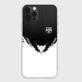 Чехол для iPhone 12 Pro Max с принтом Barcelona black 2018 в Кировске, Силикон |  | football | soccer | барселона