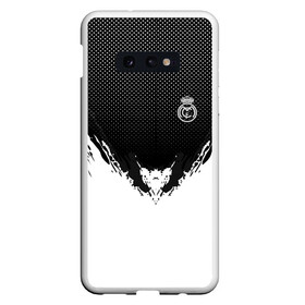 Чехол для Samsung S10E с принтом Real Madrid black 2018 в Кировске, Силикон | Область печати: задняя сторона чехла, без боковых панелей | football | soccer | реал мадрид