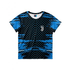 Детская футболка 3D с принтом Juventus abstract collection в Кировске, 100% гипоаллергенный полиэфир | прямой крой, круглый вырез горловины, длина до линии бедер, чуть спущенное плечо, ткань немного тянется | football | soccer | ювентус