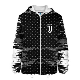 Мужская куртка 3D с принтом Juventus abstract collection в Кировске, ткань верха — 100% полиэстер, подклад — флис | прямой крой, подол и капюшон оформлены резинкой с фиксаторами, два кармана без застежек по бокам, один большой потайной карман на груди. Карман на груди застегивается на липучку | Тематика изображения на принте: football | soccer | ювентус