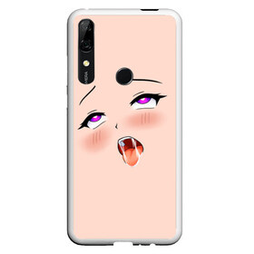 Чехол для Honor P Smart Z с принтом Ahegao Face в Кировске, Силикон | Область печати: задняя сторона чехла, без боковых панелей | 