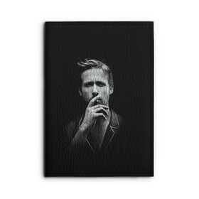 Обложка для автодокументов с принтом Ryan Gosling в Кировске, натуральная кожа |  размер 19,9*13 см; внутри 4 больших “конверта” для документов и один маленький отдел — туда идеально встанут права | ryan gosling | актер | райан гослинг