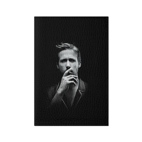 Обложка для паспорта матовая кожа с принтом Ryan Gosling в Кировске, натуральная матовая кожа | размер 19,3 х 13,7 см; прозрачные пластиковые крепления | ryan gosling | актер | райан гослинг