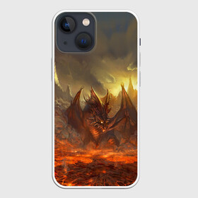 Чехол для iPhone 13 mini с принтом Fire Dragon в Кировске,  |  | goddess of destruction | line age | line age ii | lineage ii | линейка