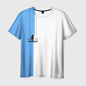 Мужская футболка 3D с принтом Маляр в Кировске, 100% полиэфир | прямой крой, круглый вырез горловины, длина до линии бедер | маляр