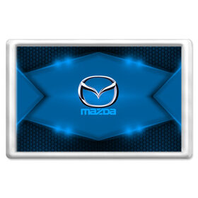 Магнит 45*70 с принтом Mazda SPORT в Кировске, Пластик | Размер: 78*52 мм; Размер печати: 70*45 | Тематика изображения на принте: 