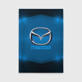 Обложка для автодокументов с принтом Mazda SPORT в Кировске, натуральная кожа |  размер 19,9*13 см; внутри 4 больших “конверта” для документов и один маленький отдел — туда идеально встанут права | 