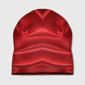 Шапка 3D с принтом Красный Шелк в Кировске, 100% полиэстер | универсальный размер, печать по всей поверхности изделия | Тематика изображения на принте: шелк