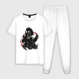 Мужская пижама хлопок с принтом Phantom Assassin dota 2 в Кировске, 100% хлопок | брюки и футболка прямого кроя, без карманов, на брюках мягкая резинка на поясе и по низу штанин
 | 