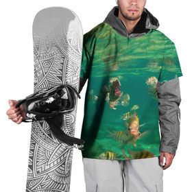 Накидка на куртку 3D с принтом abyssal fishes в Кировске, 100% полиэстер |  | Тематика изображения на принте: fish | fishes | pisces | море | морские обитатели | морской | океан | рыбы