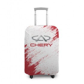 Чехол для чемодана 3D с принтом CHERY в Кировске, 86% полиэфир, 14% спандекс | двустороннее нанесение принта, прорези для ручек и колес | car | chery |   auto | авто | машина | чери