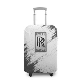 Чехол для чемодана 3D с принтом ROLLS-ROYCE в Кировске, 86% полиэфир, 14% спандекс | двустороннее нанесение принта, прорези для ручек и колес | car | rolls | royce |  auto | авто | машина | ройс | роллс