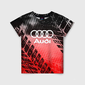 Детская футболка 3D с принтом Audi sport auto motors в Кировске, 100% гипоаллергенный полиэфир | прямой крой, круглый вырез горловины, длина до линии бедер, чуть спущенное плечо, ткань немного тянется | audi | auto | automobile | car | carbon | machine | motor | motor car | sport car | автомашина | ауди | бренд | легковой автомобиль | марка | спортивный автомобиль | тачка