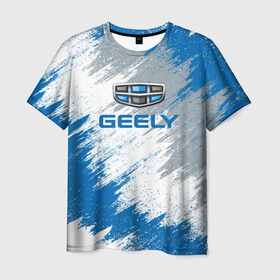 Мужская футболка 3D с принтом GEELY в Кировске, 100% полиэфир | прямой крой, круглый вырез горловины, длина до линии бедер | auto | car | geely | race | авто | гонки | джили | краска | краски | марка | машина