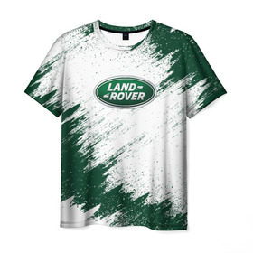 Мужская футболка 3D с принтом LAND ROVER в Кировске, 100% полиэфир | прямой крой, круглый вырез горловины, длина до линии бедер | auto | car | land | race | rover | авто | гонки | краска | краски | лэнд | марка | машина | ровер