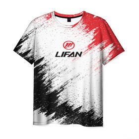 Мужская футболка 3D с принтом LIFAN в Кировске, 100% полиэфир | прямой крой, круглый вырез горловины, длина до линии бедер | auto | car | lifan | race | авто | гонки | краска | краски | лифан | марка | машина