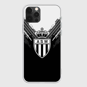Чехол для iPhone 12 Pro Max с принтом Monaco abstract original в Кировске, Силикон |  | football | soccer | монако
